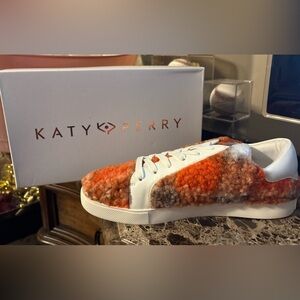 Katy Perry Collections Orange and White Sneakers NIB